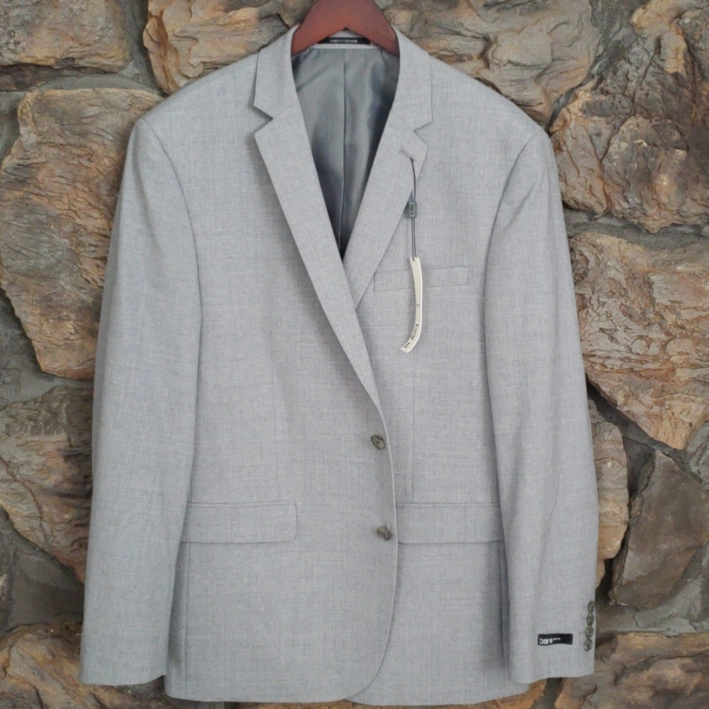 Bar III slim fit gray jacket NWT - Picture 3 of 8